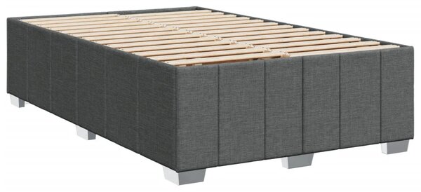 Box spring postel s matrací tmavě šedá 120x200 cm textil 3285464