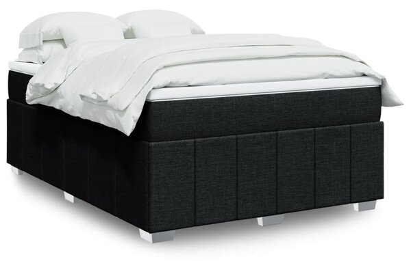 Box spring postel s matrací černá 140 x 190 cm textil 3285472