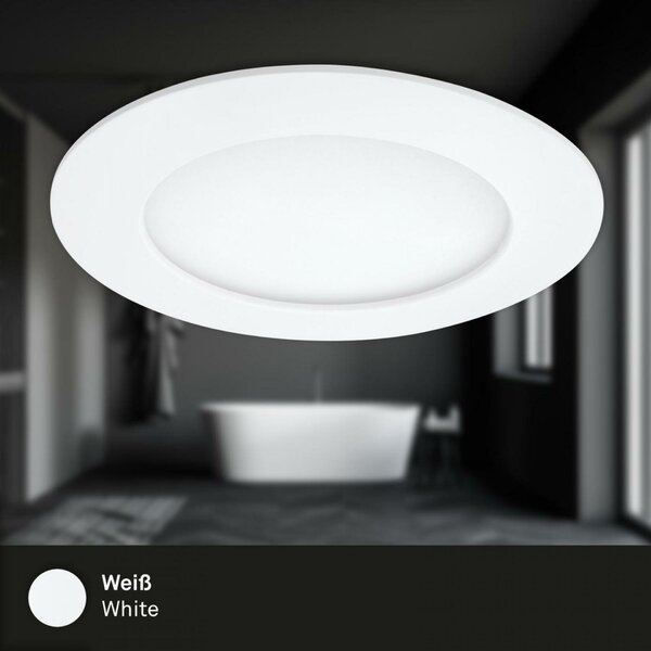 BRILONER 3ks sada LED vestavné svítidlo, pr. 12 cm, 6,4 W, bílé IP44 BRI 7284-036