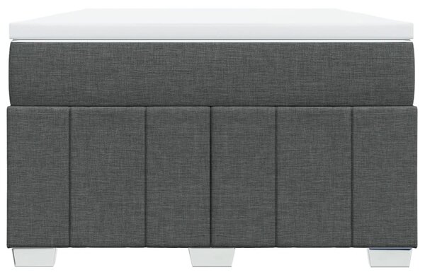 Box spring postel s matrací tmavě šedá 120x200 cm textil 3285464