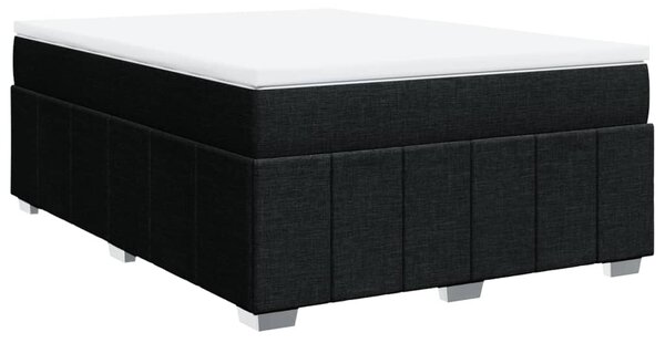 Box spring postel s matrací černá 140 x 190 cm textil 3285472