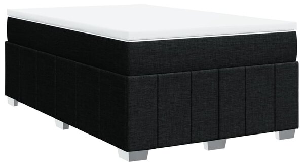 Box spring postel s matrací černá 120x200 cm textil 3285465