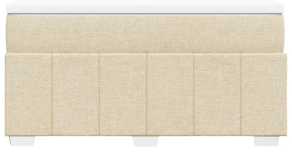 Box spring postel s matrací krémová 140x200 cm textil 3285482