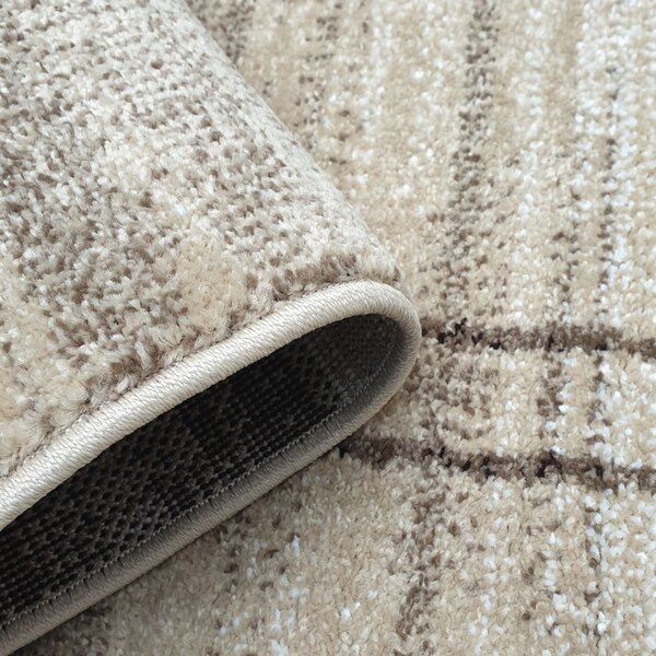 Spoltex, Kusový koberec Florentina 613-64 beige/red, 80x150, béžová, obývací pokoj