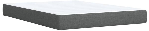 Box spring postel s matrací tmavě šedý 140 x 190 cm textil 3290498