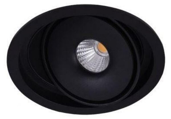 LED Zápustné bodové svítidlo AZzardo Boston 1 Round black AZ3470 10W 810lm 3000K IP20 12cm kulaté černé stmívatelné