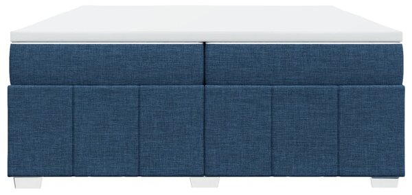 Box spring postel s matrací modrá 200x200 cm textil 3285504
