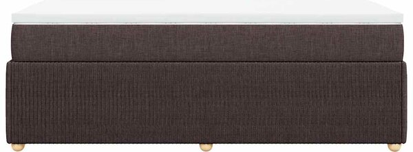 Box spring postel s matrací tmavě hnědá 80x200 cm textil 3285528