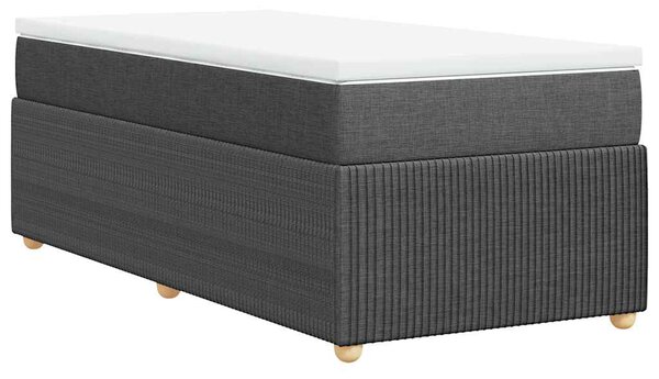 Box spring postel s matrací tmavě šedá 80 x 200 cm textil 3285526
