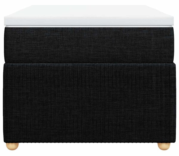 Box spring postel s matrací černá 80 x 200 cm textil 3285527
