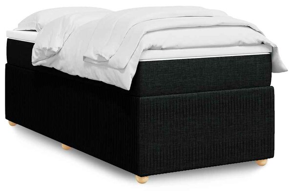 Box spring postel s matrací černá 80 x 200 cm textil 3285527