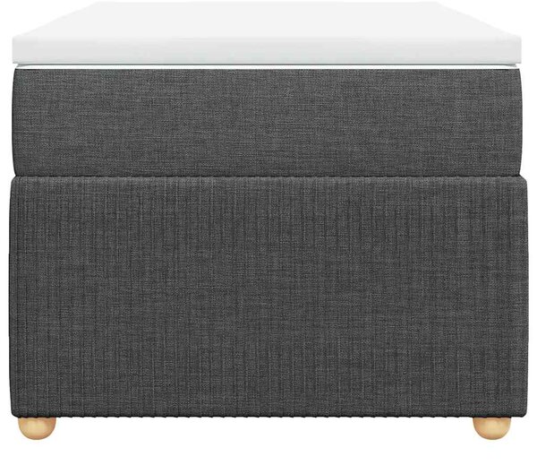 Box spring postel s matrací tmavě šedá 80 x 200 cm textil 3285526