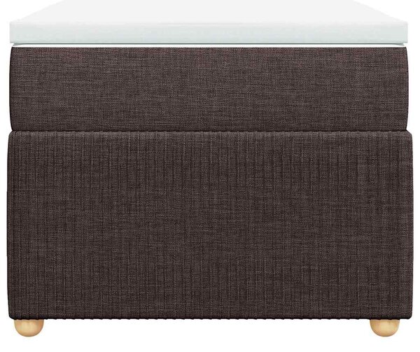 Box spring postel s matrací tmavě hnědá 80x200 cm textil 3285528