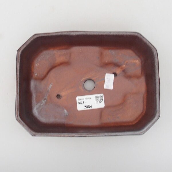 E-bonsai Keramická bonsai miska 18,5 x 13,5 x 4 cm hnědá