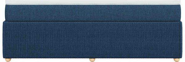 Box spring postel s matrací modrá 90x190 cm textil 3285538