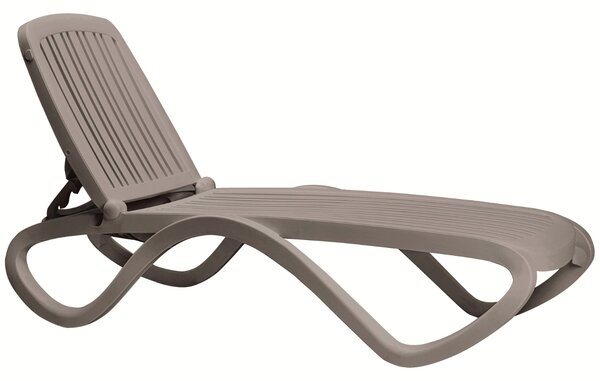 -25 % Dny MOMENTI– Nardi Hnědé plastové zahradní lehátko Tropico