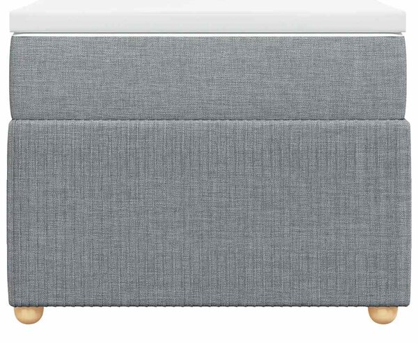 Box spring postel s matrací světle šedá 90x190 cm textil 3285532