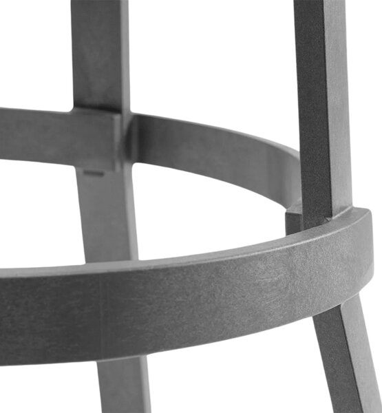 Nardi Šedá plastová zahradní barová židle Stack Maxi 76,5 cm