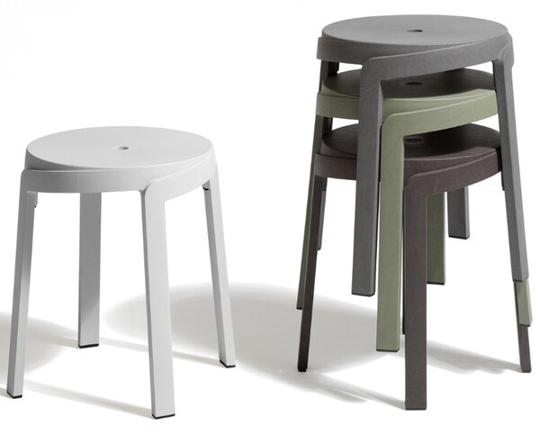 Nardi Šedá plastová zahradní stolička Stack Mini 36,5 cm