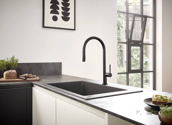 Hansgrohe Talis M54 kuchyňská baterie stojící černá 72801670