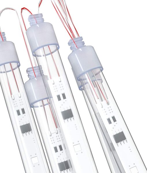 Padající světla 8 ks 50 cm modrá 288 LED dovnitř i ven 328554