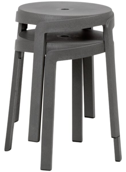 Nardi Šedá plastová zahradní stolička Stack Mini 36,5 cm
