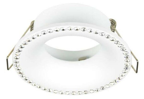 Stropní zápustné bodové svítidlo AZzardo Adamo Midst Diamond white AZ2738 GU10 1x50W IP20 9cm bílé