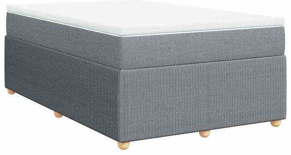 Box spring postel s matrací světle šedá 120x190 cm textil 3285553