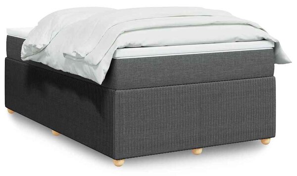 Box spring postel s matrací tmavě šedá 120x190 cm textil 3285554
