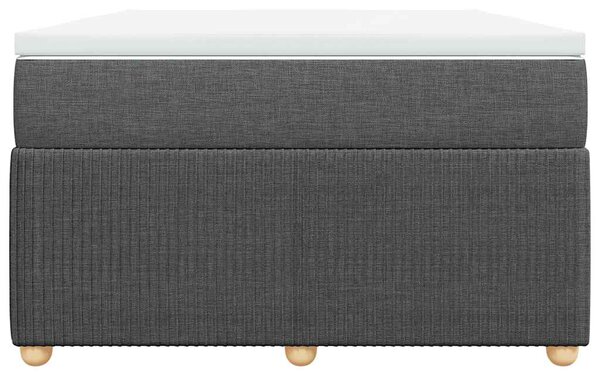 Box spring postel s matrací tmavě šedá 120x190 cm textil 3285554