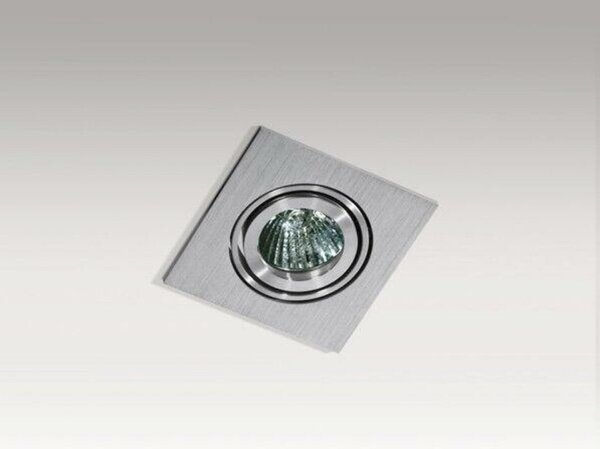 Stropní zápustné bodové svítidlo AZzardo Editta aluminium AZ0806 MR16/GU10 1x50W IP20 10cm hliníkové