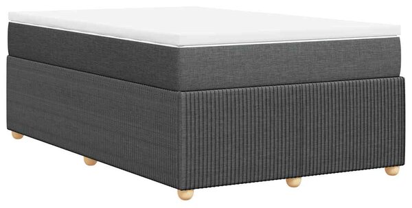 Box spring postel s matrací tmavě šedá 120x190 cm textil 3285554