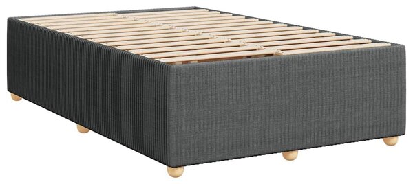 Box spring postel s matrací tmavě šedá 120x190 cm textil 3285554