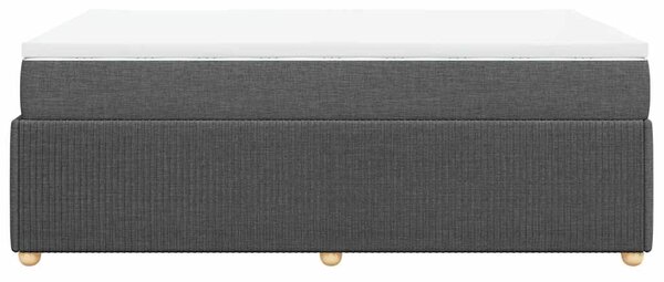 Box spring postel s matrací tmavě šedá 120x190 cm textil 3285554