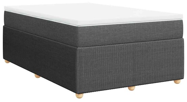Box spring postel s matrací tmavě šedá 120x190 cm textil 3285554