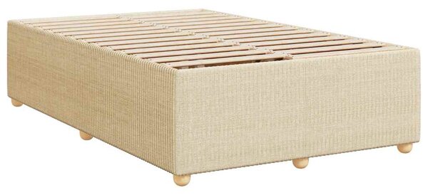 Box spring postel s matrací krémová 120x190 cm textil 3285558