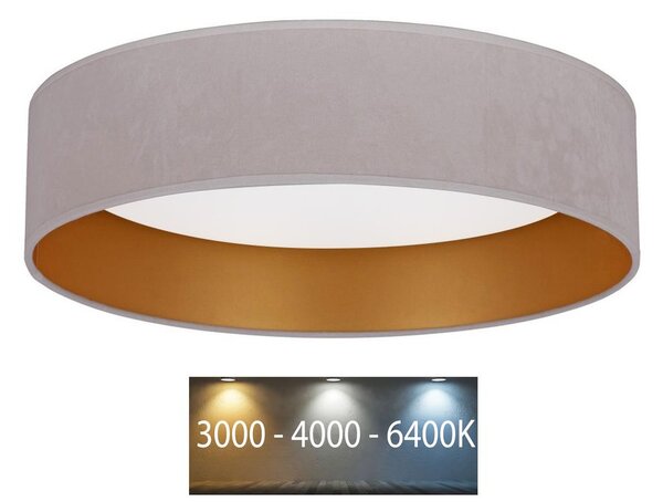 BRILAGI - LED Stropní svítidlo VELVET LED/24W/230V 3000/4000/6400K krémová/zlatá BG0269