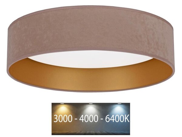 BRILAGI - LED Stropní svítidlo VELVET LED/24W/230V 3000/4000/6400K béžová/zlatá BG0270