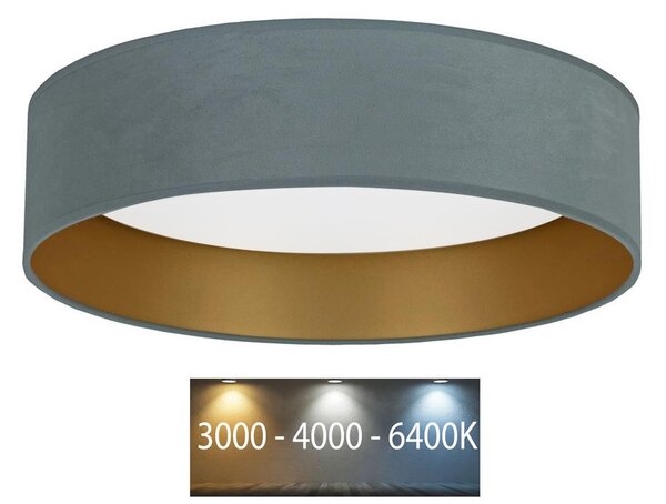 BRILAGI - LED Stropní svítidlo VELVET LED/24W/230V 3000/4000/6400K mintová/zlatá BG0272