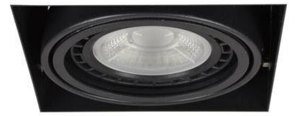 Stropní zápustné bodové svítidlo AZzardo Nova 1 GIPs black/black AZ2872 GU10+ADAP111/ES111 1x40/1x50W IP20 15cm černé