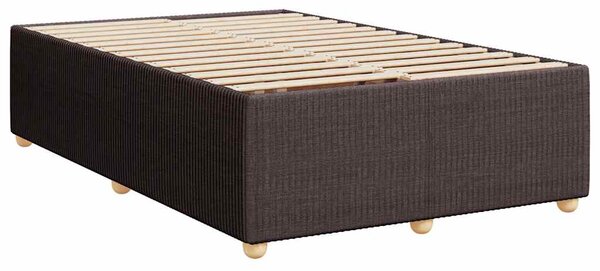 Box spring postel s matrací tmavě hnědá 120x200 cm textil 3285563