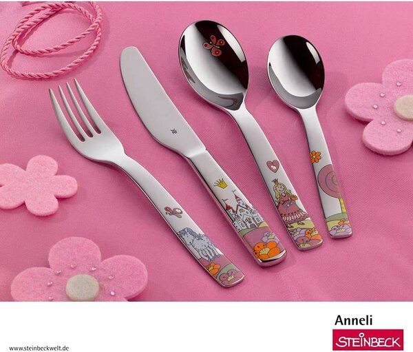 Dětský příbor 4-dílný set Princezna Anneli - WMF