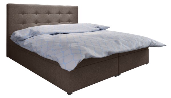 Manželská postel Boxspring 140 cm Fade 1 (hnědá) (s matrací a úložným prostorem). 1046469