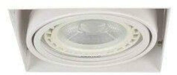 Stropní zápustné bodové svítidlo AZzardo Nova 1 white/white AZ2870 GU10+ADAP111/ES111 1x40/1x50W IP20 19,5cm bílé