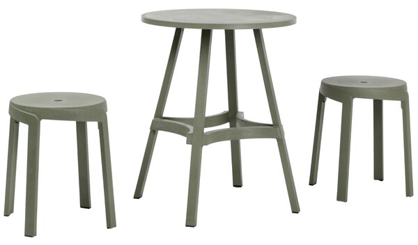 Nardi Zelený plastový zahradní barový stůl Combo 60 cm