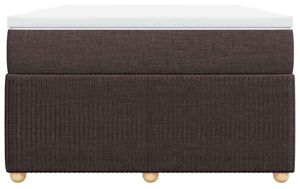 Box spring postel s matrací tmavě hnědá 120x200 cm textil 3285563