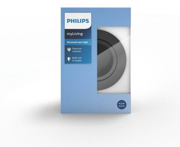 Zapuštěné bodové podhledové svítidlo Philips Donegal 50391/99/PN šedé