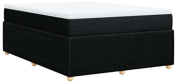 Box spring postel s matrací černá 140 x 190 cm textil 3285569
