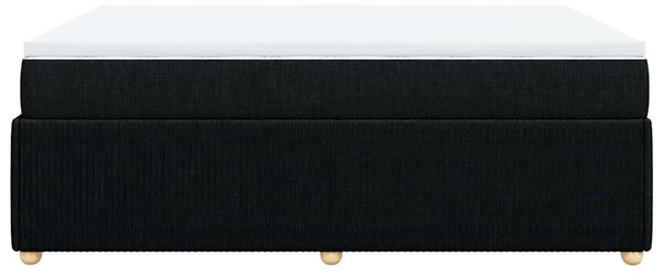 Box spring postel s matrací černá 140 x 190 cm textil 3285569