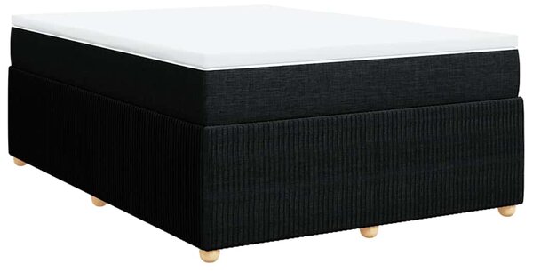 Box spring postel s matrací černá 140 x 190 cm textil 3285569